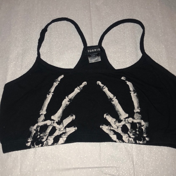 skeleton bralette